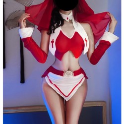 Erotic Lingerie Nun's Uniform Pure-Sex Outfit