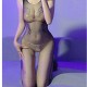 Sexy Sheer Strapless Detachable Dress Suit Sexy Sheer Strapless Detachable Dress Suit